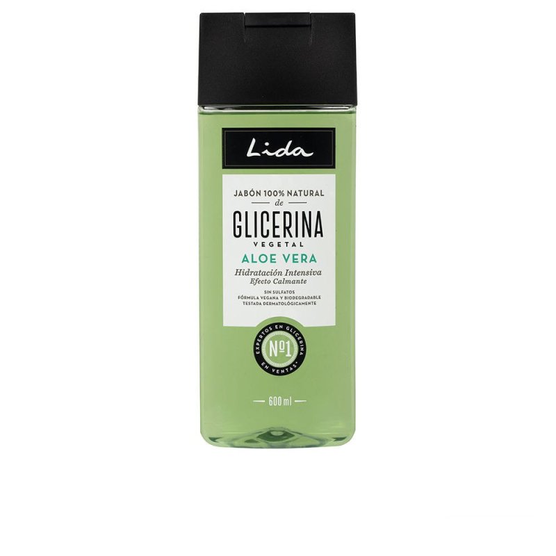 Lida Jabón 100% Natural glicerina y aloe vera 600 ml
