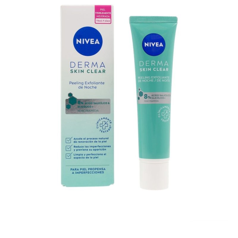 Derma Skin Clear peeling exfoliante facial noche 40 ml