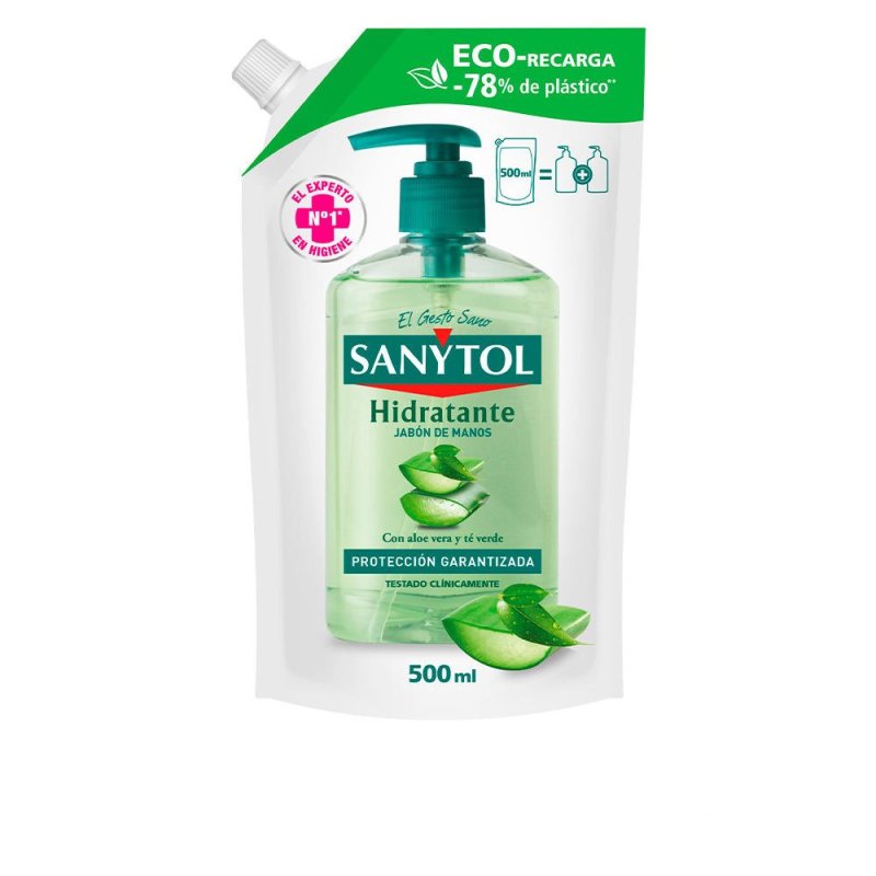 Sanytol Jabón de Manos antibacteriano hidratante recambio eco pack 500 ml