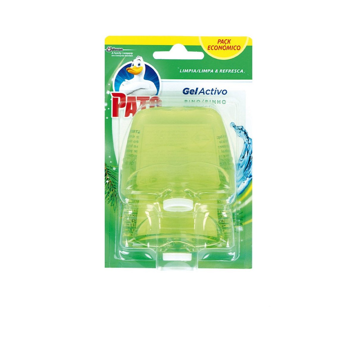 Pato WC Gel Activo colgador x 2 recambios pino 2 u