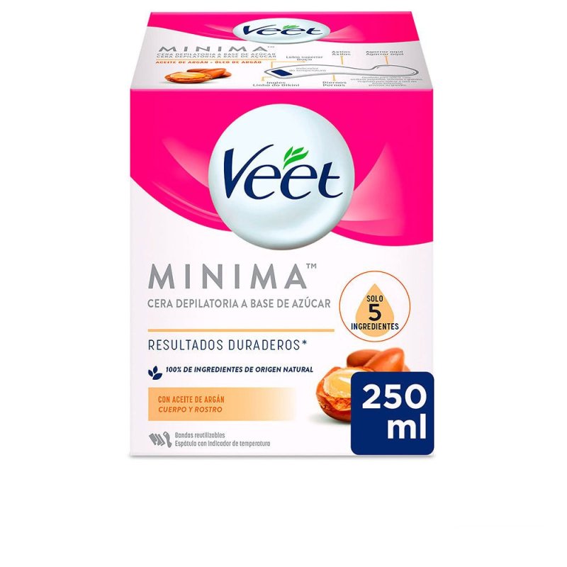 Cera Tibia Natural aceite argán todo tipo pieles 250 ml