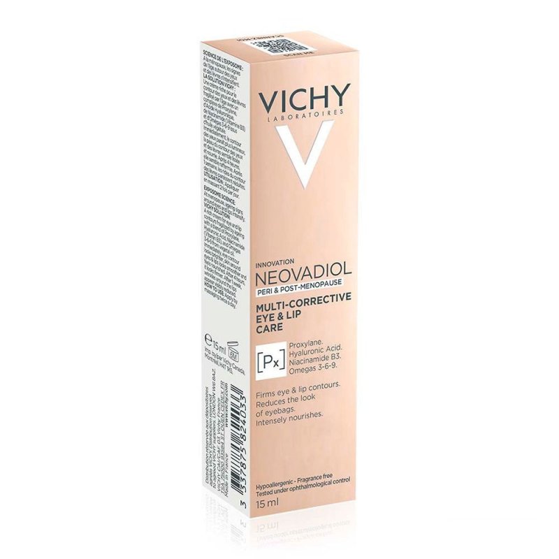 Neovadiol Peri & Post Menopausia tratamiento multicorrector ojos y labios, nutritivo 15 ml