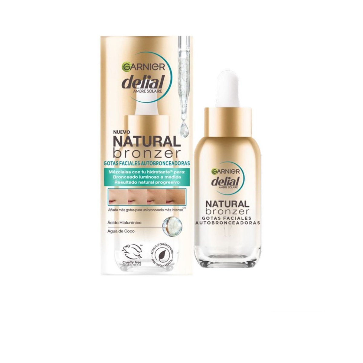 Natural Bronzer gotas faciales autobornceadoras 30 ml