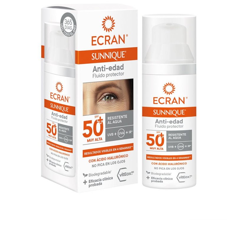 Ecran Sunnique anti-edad facial Spf50+ 50 ml