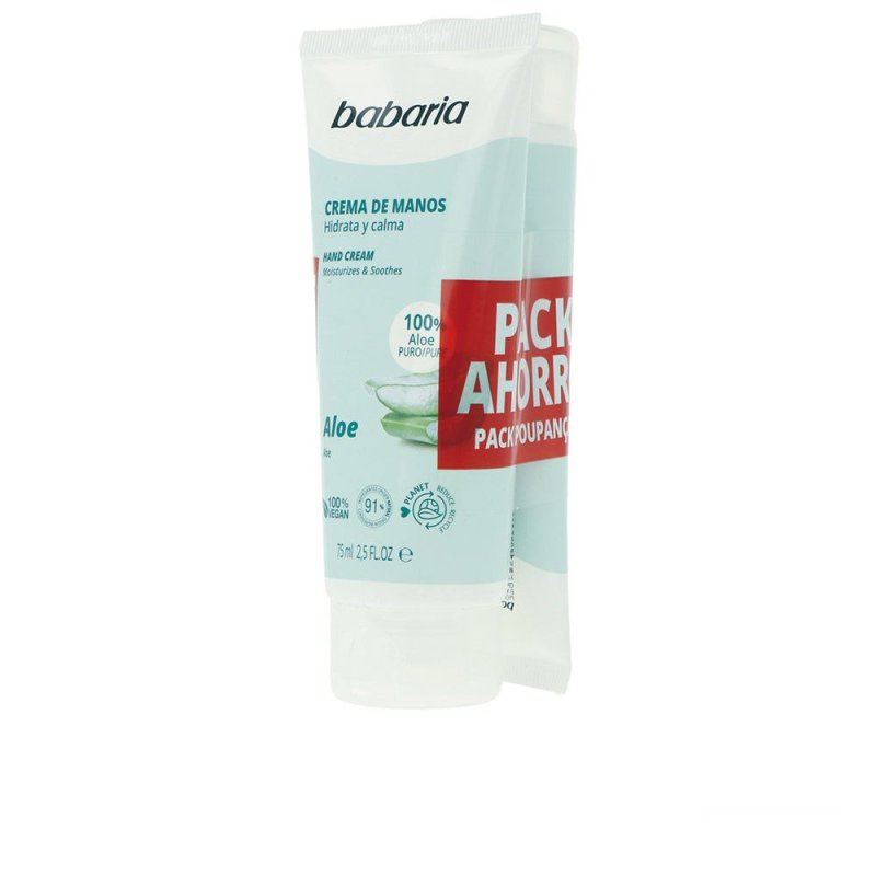 Aloe Vera Crema Manos Lote 2 x 75 ml