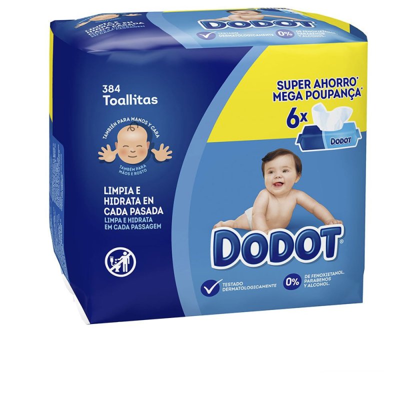 Dodot Etapas toallitas húmedas 384 u
