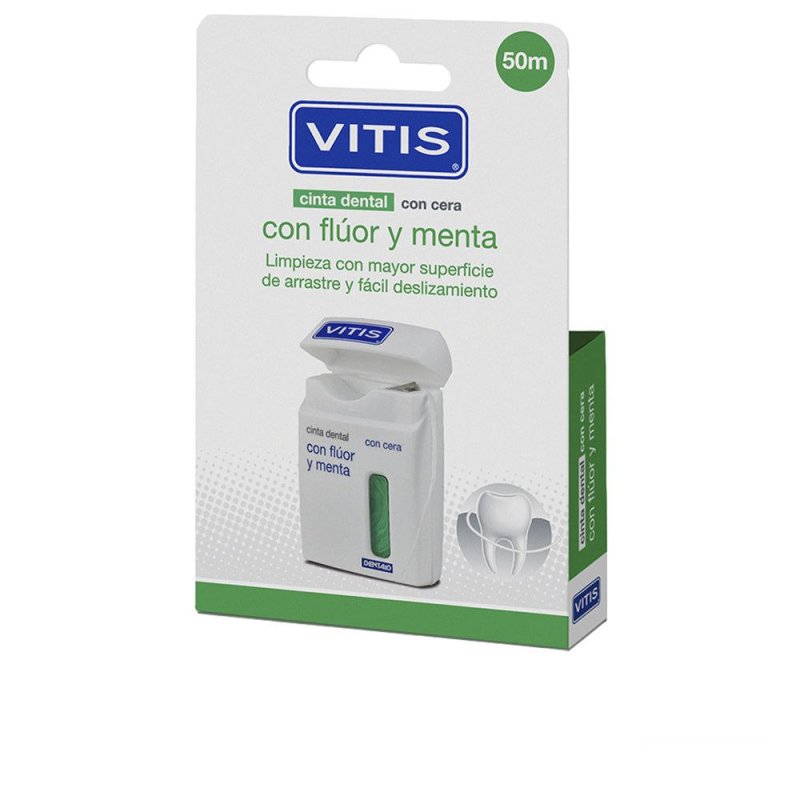 Vitis cinta dental con flúor y menta duo 2 u