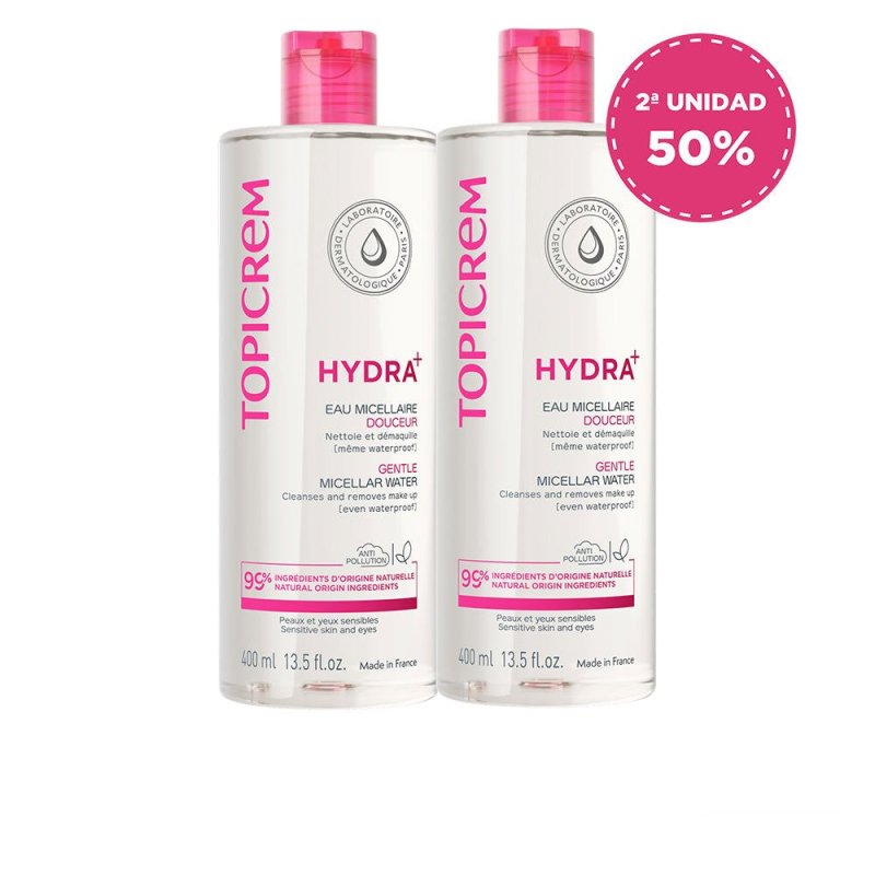 Hydra+ Agua Micelar Suave Pack 2 x 400 ml