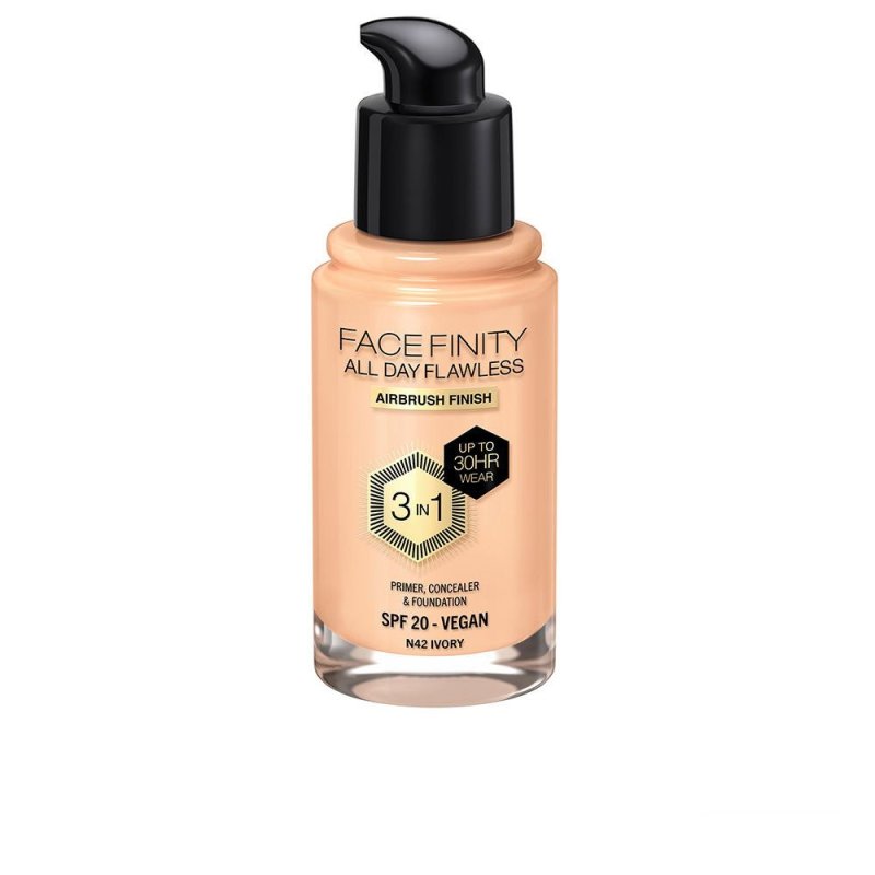 Facefinity All Day Flawless 3 in 1 base de maquillaje N42-ivory 30 ml