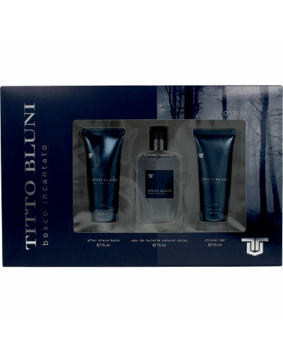 Set de Perfume Hombre Titto Bluni Bosco Incantato 3 Piezas