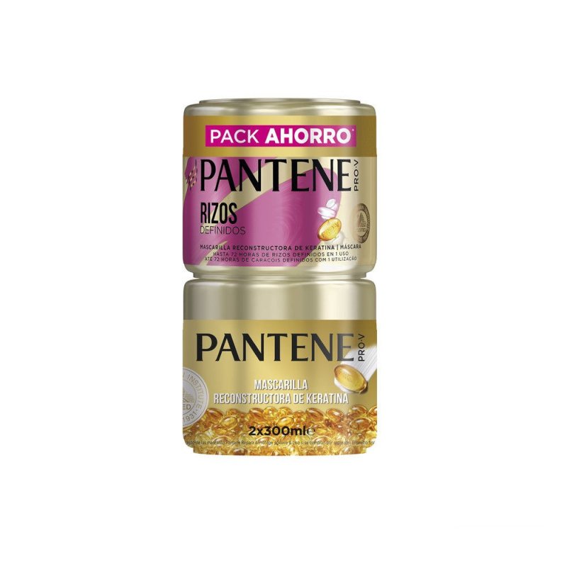 Pantene Rizos Definidos Mascarilla Lote 2 x 300 ml