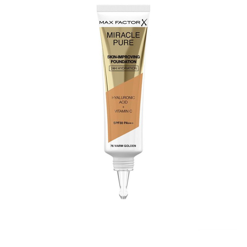 Miracle Pure skin-improving foundation 24h hydration Spf30 76-warm golden 30 ml