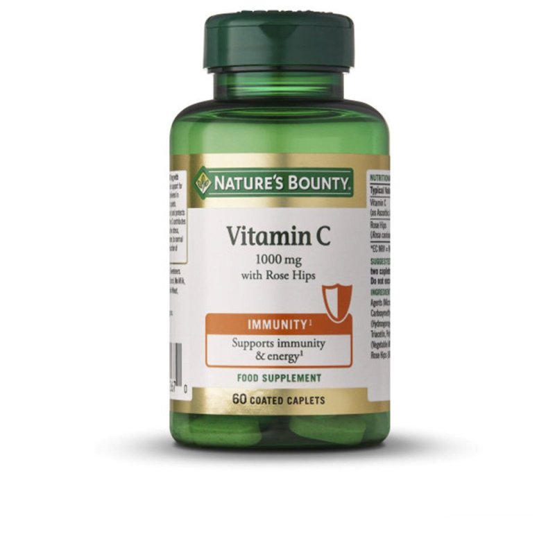 Vitamina C 1000 mg con escaramujo cápsulas recubiertas 60 u