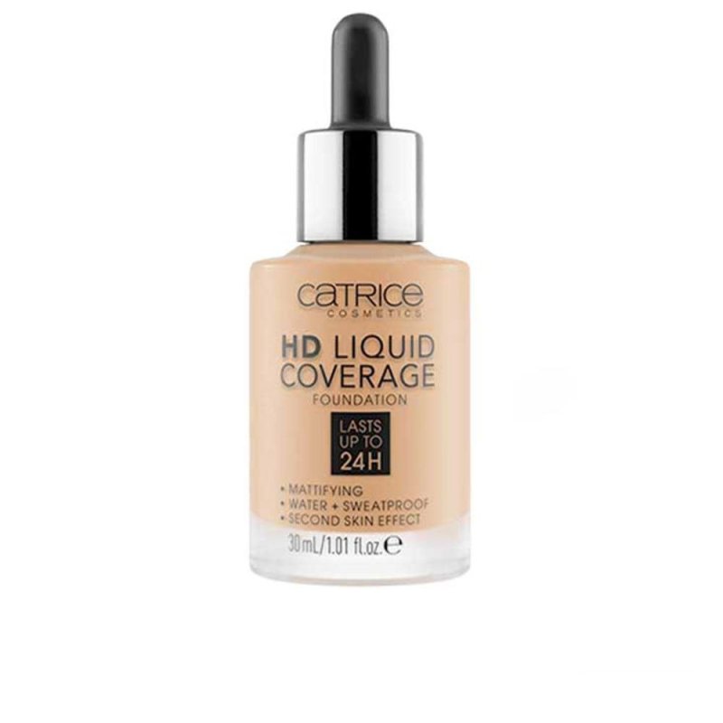 HD Liquid Coverage Foundation lasts up to 24h 032-Nude Beige 30 ml